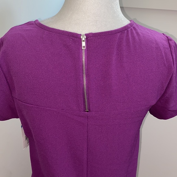 NWOT Chelsea28 Crepe Shift Dress in Purple - Picture 7 of 8